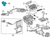 OEM Cadillac CT5 Temperature Sensor Diagram - 13513879