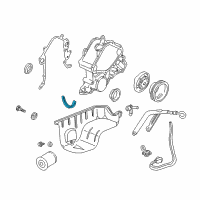 OEM Ford E-250 Oil Pan Rear Seal Diagram - 1F2Z-6723-AA