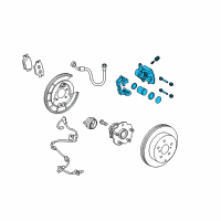 OEM 2009 Toyota RAV4 Caliper Assembly Diagram - 47850-42061