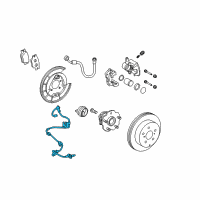 OEM 2006 Toyota RAV4 ABS Sensor Wire Diagram - 89516-0R010