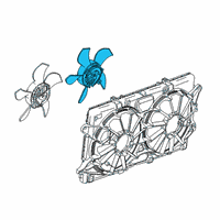 OEM GMC Fan & Motor Diagram - 84120618