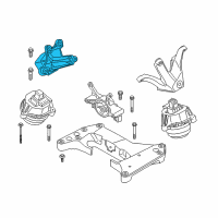 OEM BMW 750i Engine Supporting Bracket, Right Diagram - 22-11-6-876-210