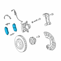 OEM 2015 Dodge Dart Front Disc Brake Pad Kit Diagram - 68245323AB