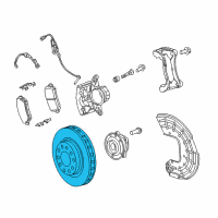 OEM 2015 Chrysler 200 Front Brake Rotor Diagram - 68257206AA