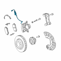 OEM 2015 Dodge Dart Sensor-Wheel Speed Diagram - 68082092AC