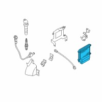 OEM Hyundai Santa Fe Computer Brain Engine Control Module Diagram - 39104-2G340