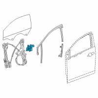 OEM Chevrolet Volt Window Motor Diagram - 84592292