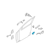 OEM 2011 Hyundai Santa Fe Interior Door Handle Assembly, Left Diagram - 82610-2B010-RAS