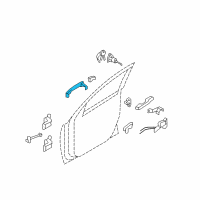 OEM 2010 Hyundai Santa Fe Door Handle Assembly, Exterior Diagram - 82651-2B200