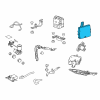 OEM 2019 Lexus RX450h Computer Assembly, SKID Diagram - 895B0-48160