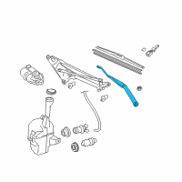 OEM 2008 Lexus ES350 Windshield Wiper Arm Assembly, Left Diagram - 85221-33280