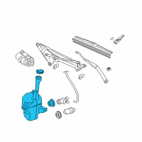 OEM 2007 Toyota Camry Washer Reservoir Diagram - 85315-33300