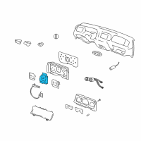 OEM 2003 Mercury Marauder Speedometer Diagram - 3W3Z-17255-AA