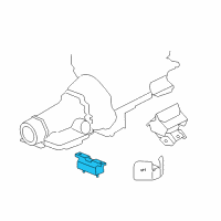 OEM 2013 GMC Sierra 2500 HD Transmission Mount Diagram - 22787673