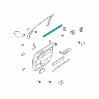 OEM 2013 Lincoln MKS Belt Weatherstrip Diagram - 8A5Z-5421457-A