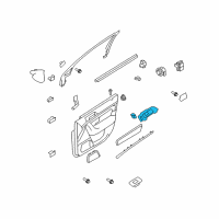 OEM 2014 Lincoln MKS Handle, Inside Diagram - DA5Z-5422600-AB