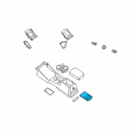 OEM Nissan Frontier Cup Holder Assembly Diagram - 96965-8Z800