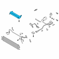 OEM 2020 Ford Police Interceptor Utility Auxiliary Cooler Diagram - L1MZ-7869-C