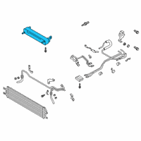 OEM Ford Police Interceptor Utility Auxiliary Cooler Diagram - L1MZ-7869-C