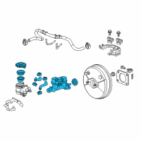 OEM Honda CR-Z Master Cylinder Assembly Diagram - 46100-SZT-G02