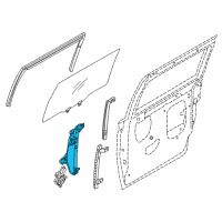 OEM 2011 Kia Sedona Regulator Assembly-Rear Door Diagram - 834044D010