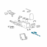 OEM Hyundai Cigar Lighter Socket Assembly Diagram - 95120-37300