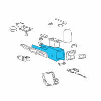 OEM Hyundai XG300 Console-Floor Diagram - 84611-39101-ZK