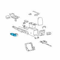 OEM 2002 Hyundai XG350 Switch Assembly-Front Seat Heated, LH Diagram - 93710-39100