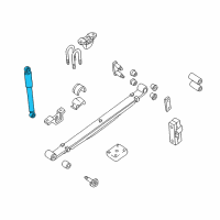 OEM 2001 Nissan Xterra ABSORBER Kit-Shock, Rear Diagram - 56200-7Z025