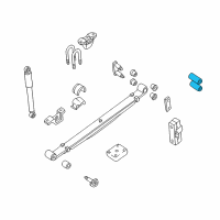 OEM Nissan Pickup Bush-Rear Spring Rear Lower Diagram - 55047-01G10