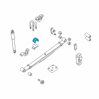 OEM Nissan Frontier Reinforce-Rear Spring Diagram - 55052-8B400