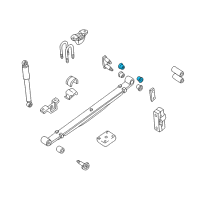 OEM 1998 Nissan Frontier Bush-Rear Spring Diagram - 55046-8B400