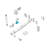 OEM 2001 Nissan Frontier Pad-Rear Spring Seat Diagram - 55243-8B500