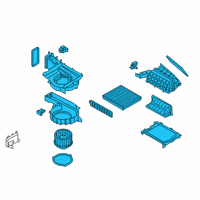 OEM Kia K900 Blower Unit Diagram - 97100J6200