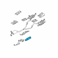 OEM 2009 Hyundai Santa Fe Catalytic Converter Assembly Diagram - 28950-3C300