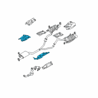 OEM Hyundai Santa Fe Protector-Heat Front Diagram - 28791-2B000