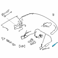 OEM 2020 BMW M240i Hydraulic Cylinder, Kinematics Box, Left Diagram - 54-34-7-421-825
