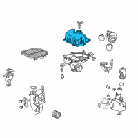 OEM Acura ILX Cover, Air Cleaner Diagram - 17210-R4H-A00