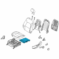 OEM 2015 Kia Rio Heater-Front Seat Cushion Diagram - 881951WAA0