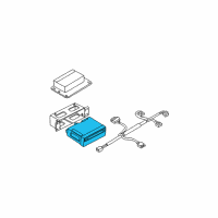 OEM 2001 BMW 325Ci Navigation System Control Module Diagram - 65-90-6-915-036