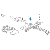 OEM Acura TL Gasket, Rear Water Passage (Nippon Leakless) Diagram - 19412-P8A-A02