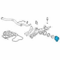 OEM Acura MDX Cover, Thermostat Diagram - 19311-RCA-A00