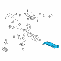 OEM Chevrolet Trailblazer EXT Console Asm-Front Floor Lower Diagram - 15235215