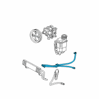 OEM 2009 Dodge Ram 2500 Line-Power Steering Return Diagram - 52113631AD