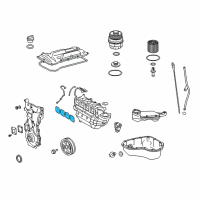 OEM 2021 Lexus NX300h Gasket, Manifold Diagram - 17171-36020