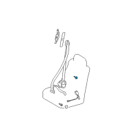 OEM 2009 Toyota Prius Tray Bolt Diagram - 91511-B0614