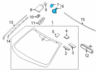 OEM 2022 Hyundai Ioniq 5 MODULE & SENSOR ASSY-RAIN Diagram - 96000-N9000