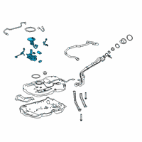 OEM 2020 Toyota RAV4 Fuel Pump Assembly Diagram - 77020-0R060