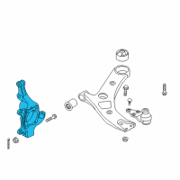 OEM 2016 Kia Sedona Front Axle Knuckle Right Diagram - 51716A9000