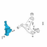 OEM 2017 Kia Sedona Front Axle Knuckle Right Diagram - 51716A9000